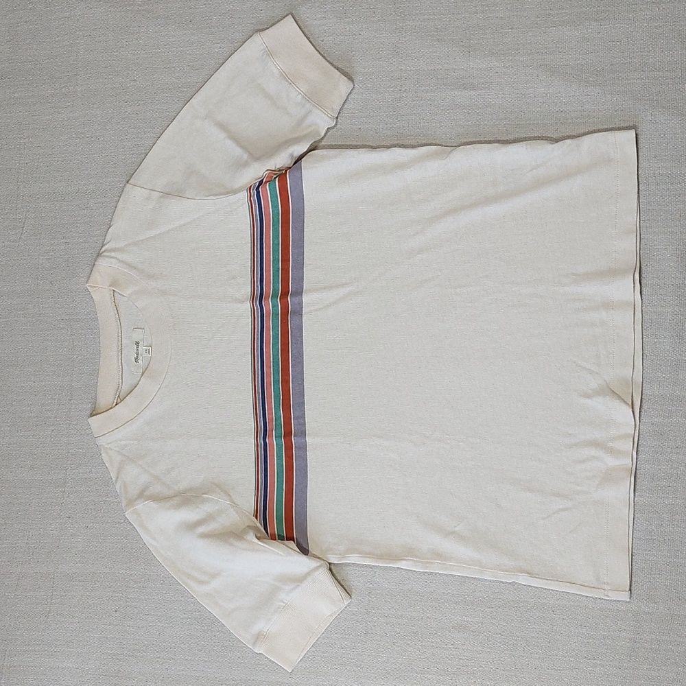 Madewell Top Womens Size XS Crew Neck Striped T-Shirt